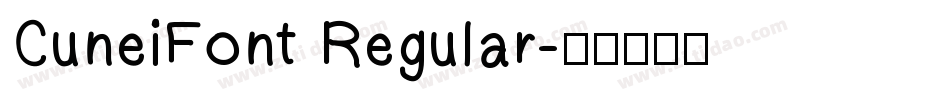 CuneiFont Regular字体转换